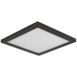 Maxim Wafer 7&quot; Wide Square Bronze LED Outdoor Ceiling Light