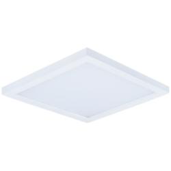 Maxim Wafer 7&quot; Wide Square White LED Outdoor Ceiling Light
