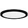 Maxim Wafer 9" Wide Round Black LED Outdoor Ceiling Light