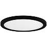 Maxim Wafer 9" Wide Round Black LED Outdoor Ceiling Light