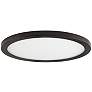 Maxim Wafer 9" Wide Round Bronze LED Outdoor Ceiling Light