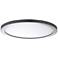 Maxim Wafer 9" Wide Round Satin Nickel LED Outdoor Ceiling Light