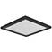 Maxim Wafer 9" Wide Square Bronze LED Outdoor Ceiling Light