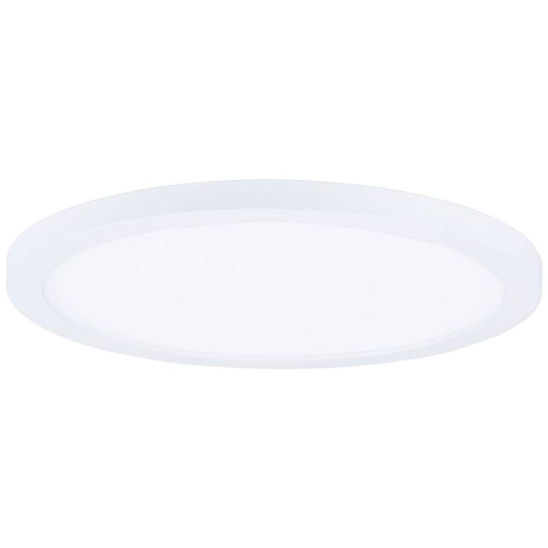 Image 1 Maxim Wafer 9" Wide White LED Ceiling Light