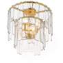 1_Maxim Warren 17 1/2" Wide Gold Leaf 4-Light Semi-Flush/Pendant Light