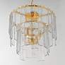 3_Maxim Warren 17 1/2" Wide Gold Leaf 4-Light Semi-Flush/Pendant Light more views