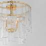 4_Maxim Warren 17 1/2" Wide Gold Leaf 4-Light Semi-Flush/Pendant Light more views