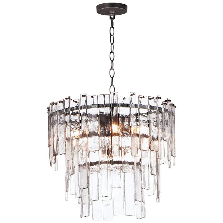 Image 3 Maxim Warren 24" Wide Dark Bronze 9-Light Pendant