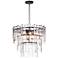 Maxim Warren 24" Wide Dark Bronze 9-Light Pendant