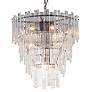 3_Maxim Warren 30" 12-Light Dark Bronze and Glass Pendant Chandelier more views