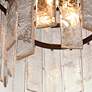 7_Maxim Warren 30" 12-Light Dark Bronze and Glass Pendant Chandelier more views