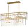 Maxim Warren 42" Gold Leaf 8-Light Linear