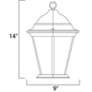 3_Maxim Westlake 14" High Black 3-Light Outdoor Hanging Light more views