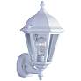 Maxim Westlake 15" High White Finish Traditional Outdoor Wall Mount