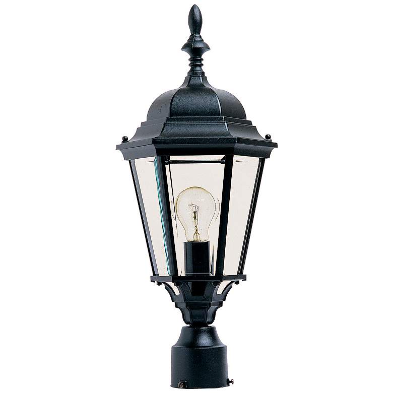 Image 1 Maxim Westlake 21" High Black Outdoor Lantern Post Light