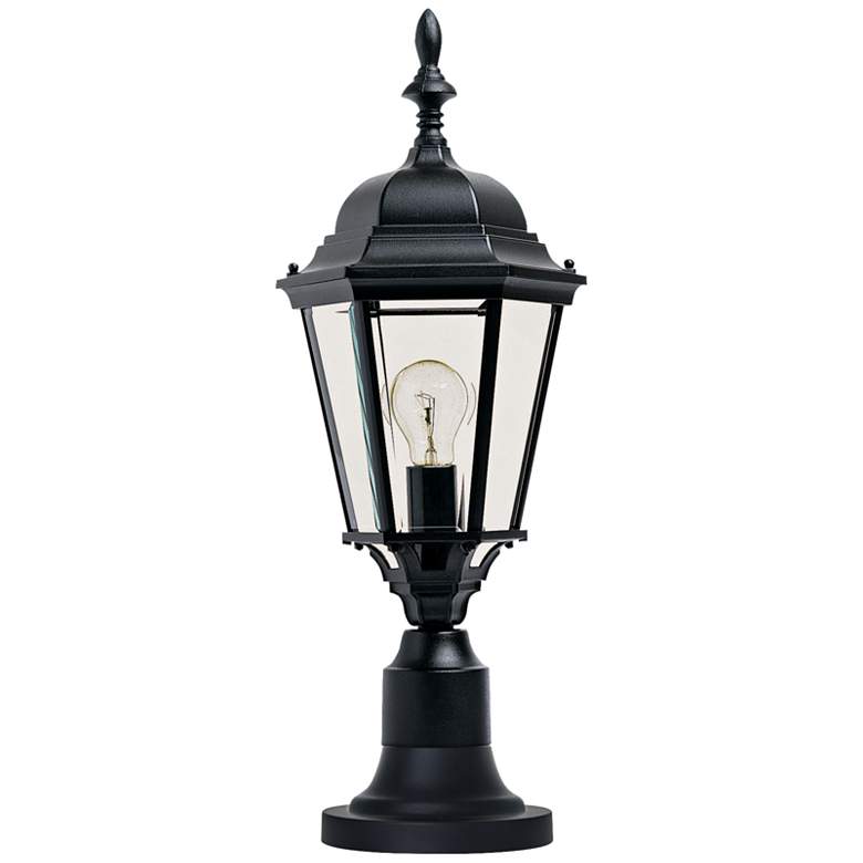 Image 2 Maxim Westlake 21"H Black Outdoor Post Light with Pier Mount Adapter