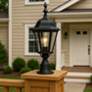 1_Maxim Westlake 21"H Black Outdoor Post Light with Pier Mount Adapter