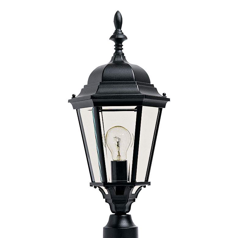Image 3 Maxim Westlake 21"H Black Outdoor Post Light with Pier Mount Adapter more views