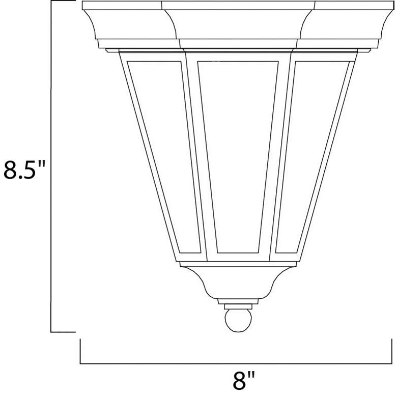Image 3 Maxim Westlake 8.5" High Traditional Outdoor Porch Ceiling Light more views