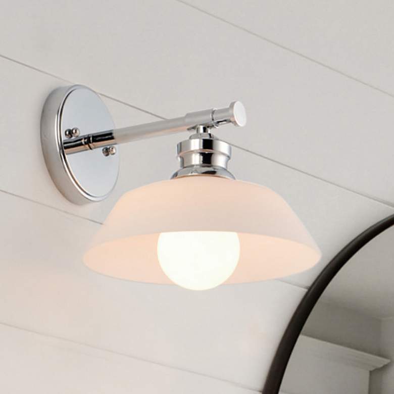 Image 1 Maxim Willowbrook 7 3/4" High Polished Chrome Wall Sconce