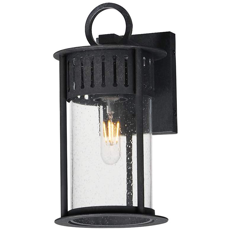 Image 1 Maxim Windsor 12 1/2" Black Patina 1-Light Small Outdoor Wall Sconce