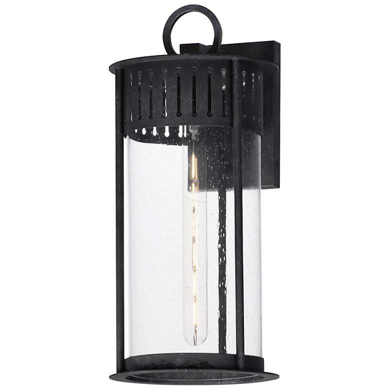 Image 1 Maxim Windsor 17 1/2" Black Patina 1-Light Large Outdoor Wall Sconce
