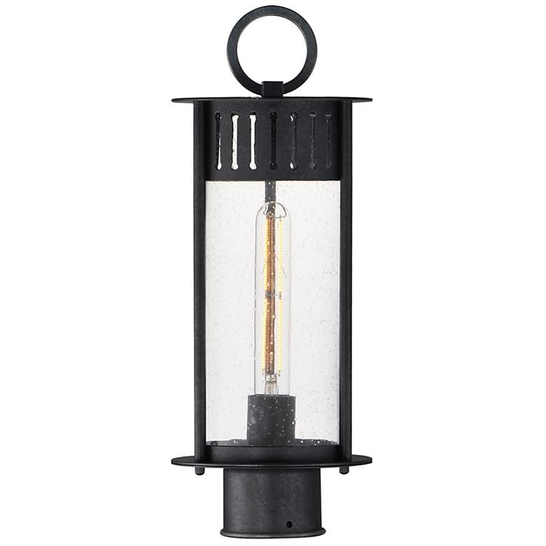 Image 1 Maxim Windsor 17" High Black Patina 1-Light Outdoor Post Light