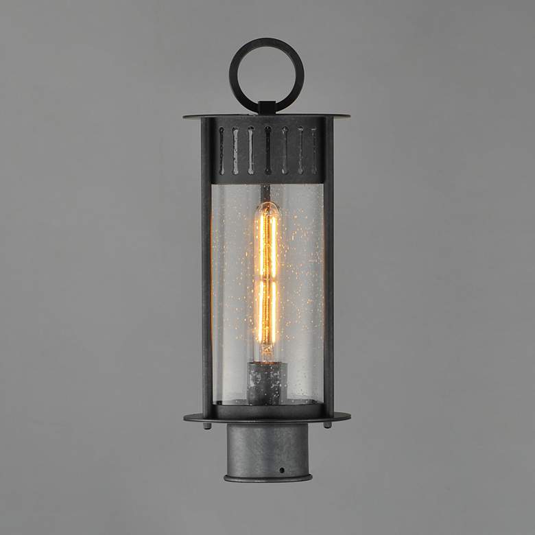 Image 2 Maxim Windsor 17" High Black Patina 1-Light Outdoor Post Light more views