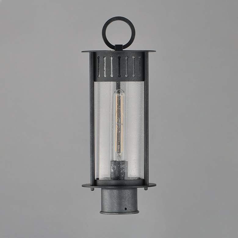 Image 3 Maxim Windsor 17" High Black Patina 1-Light Outdoor Post Light more views