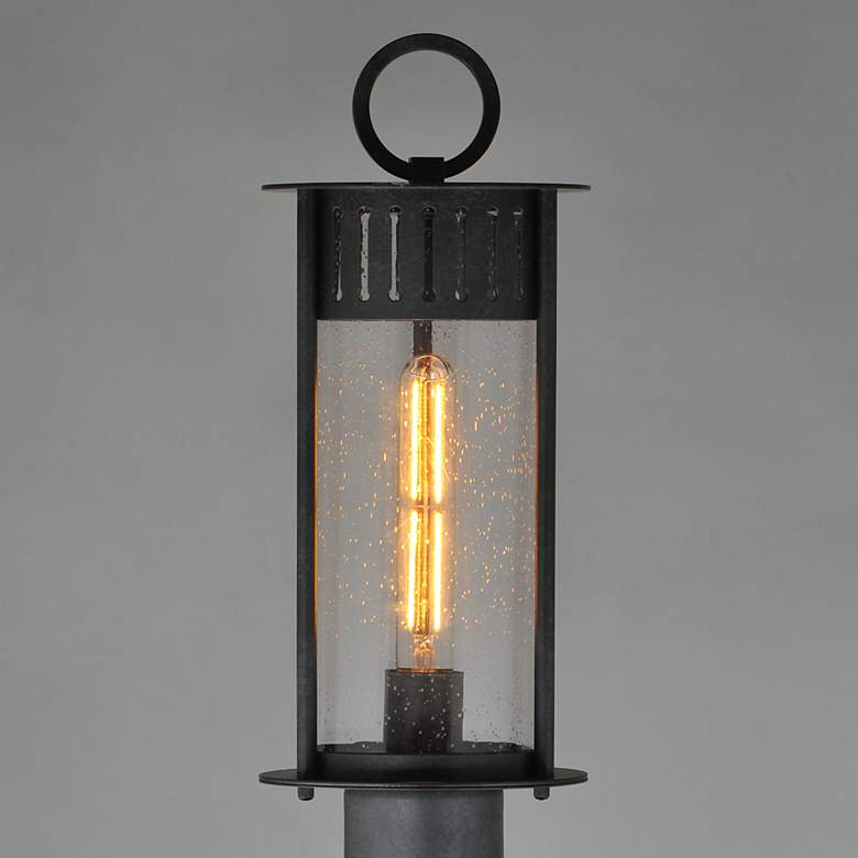 Image 4 Maxim Windsor 17" High Black Patina 1-Light Outdoor Post Light more views