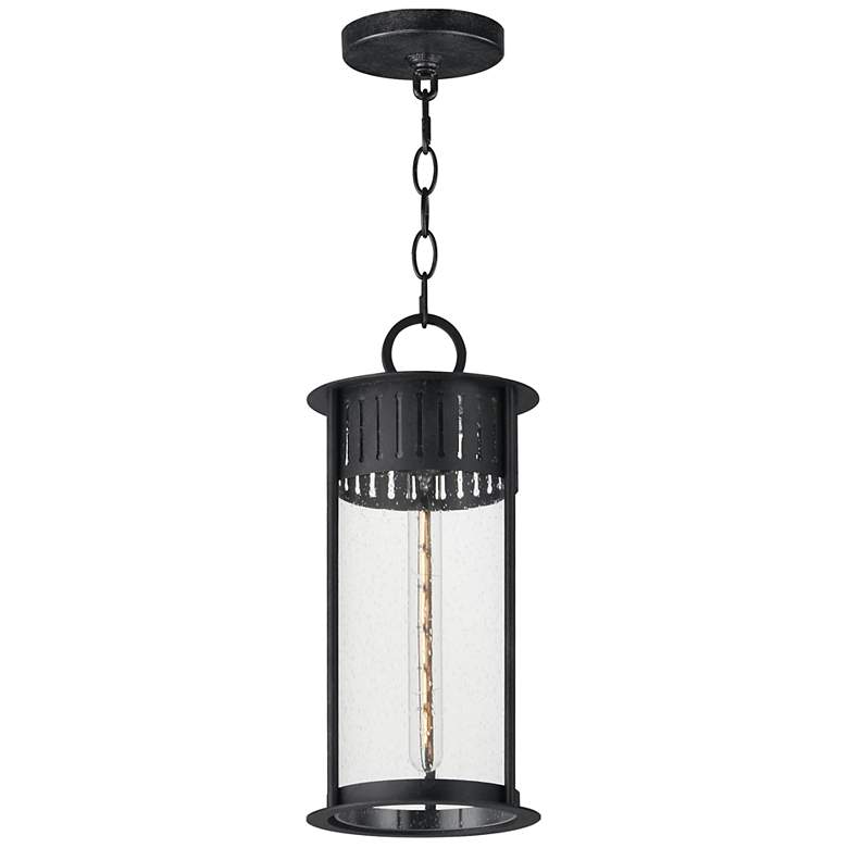 Image 1 Maxim Windsor 8" Wide Black Patina 1-Light Outdoor Pendant