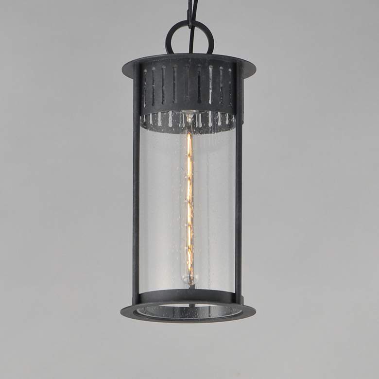Image 3 Maxim Windsor 8" Wide Black Patina 1-Light Outdoor Pendant more views