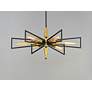 6_Maxim Wings 29" Wide 6-Light Black and Satin Brass Modern Chandelier more views