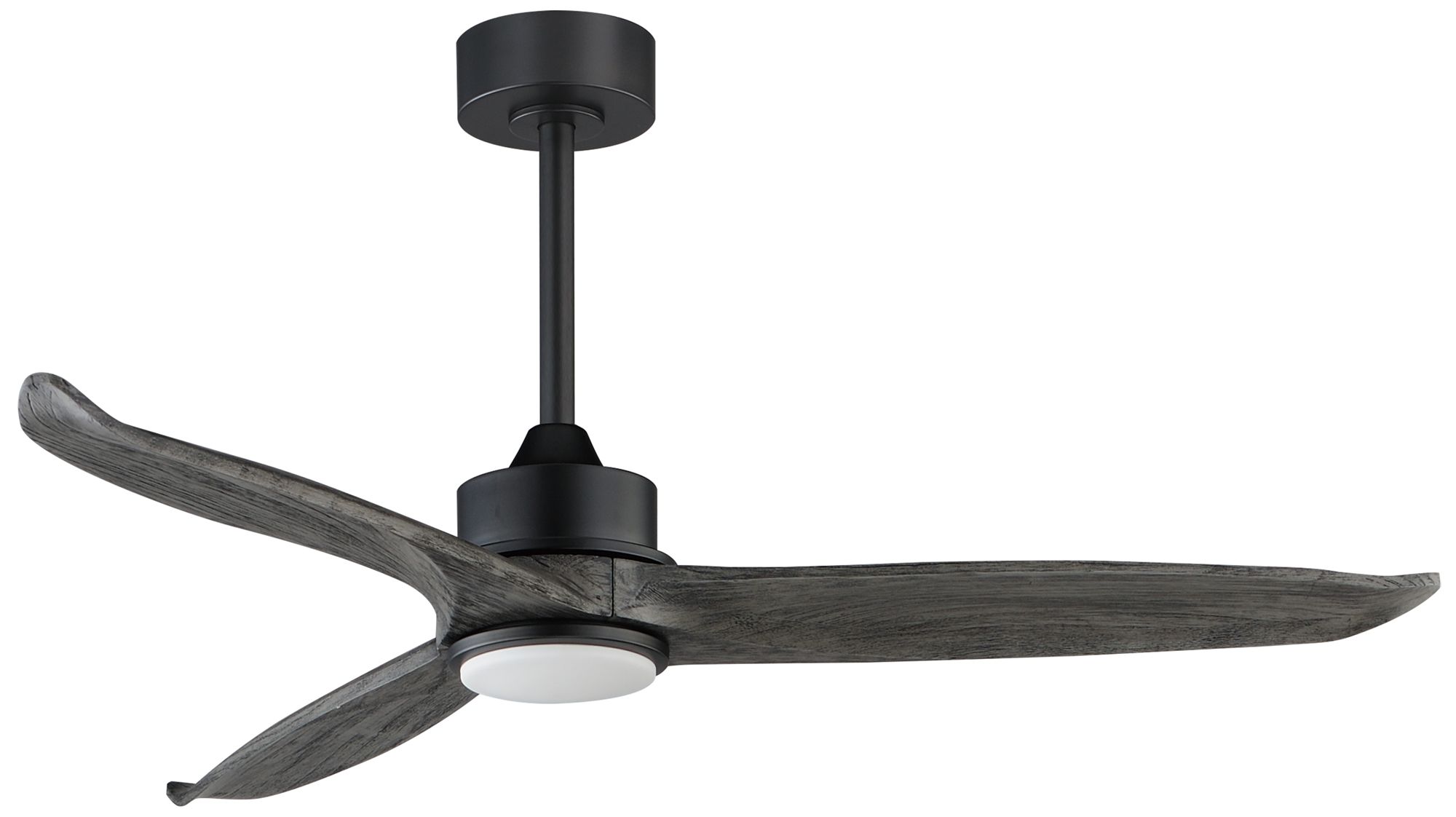Maxim Woodwind 52" Greywood/Black Solid Wood Blade Fan w LED Light Kit