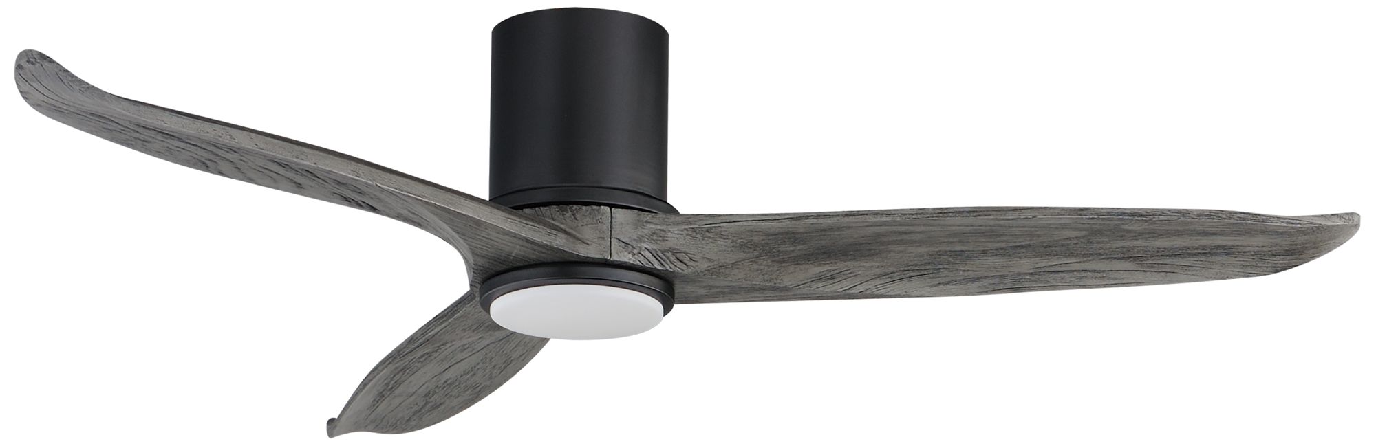 Maxim Woodwind 52" Greywood/Black Solid Wood Blade Hugger Fan w LED