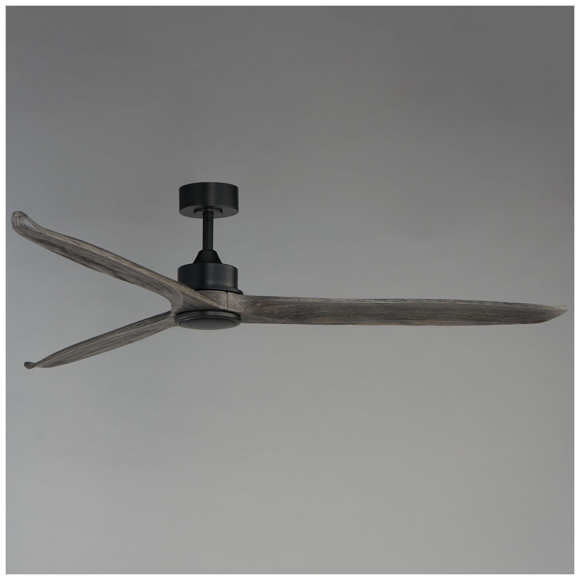 Image 3 Maxim Woodwind 72" Greywood/Black Solid Wood Blade Fan w LED more views