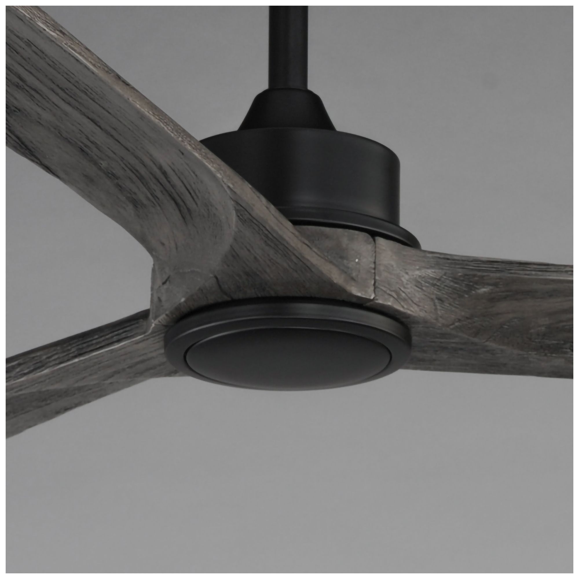Image 4 Maxim Woodwind 72" Greywood/Black Solid Wood Blade Fan w LED more views