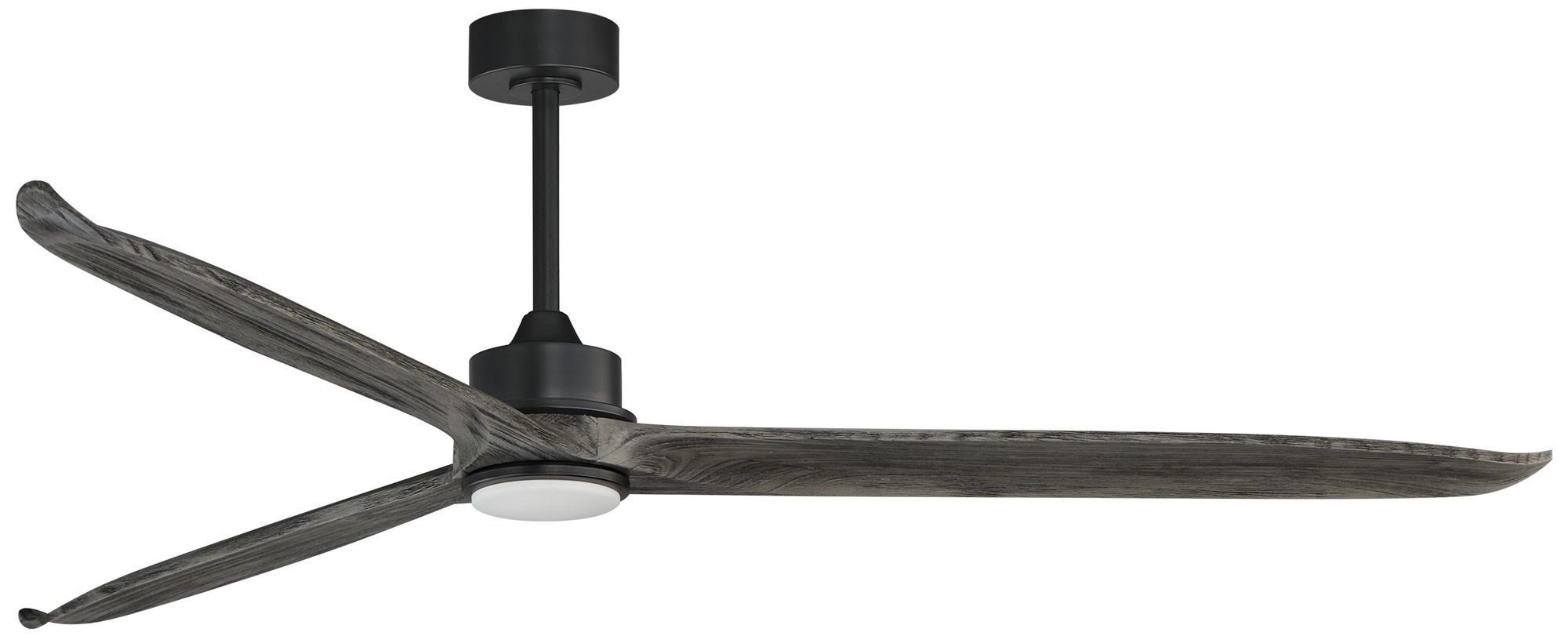 Maxim Woodwind 80" Greywood/Black Solid Wood Blade Fan W LED