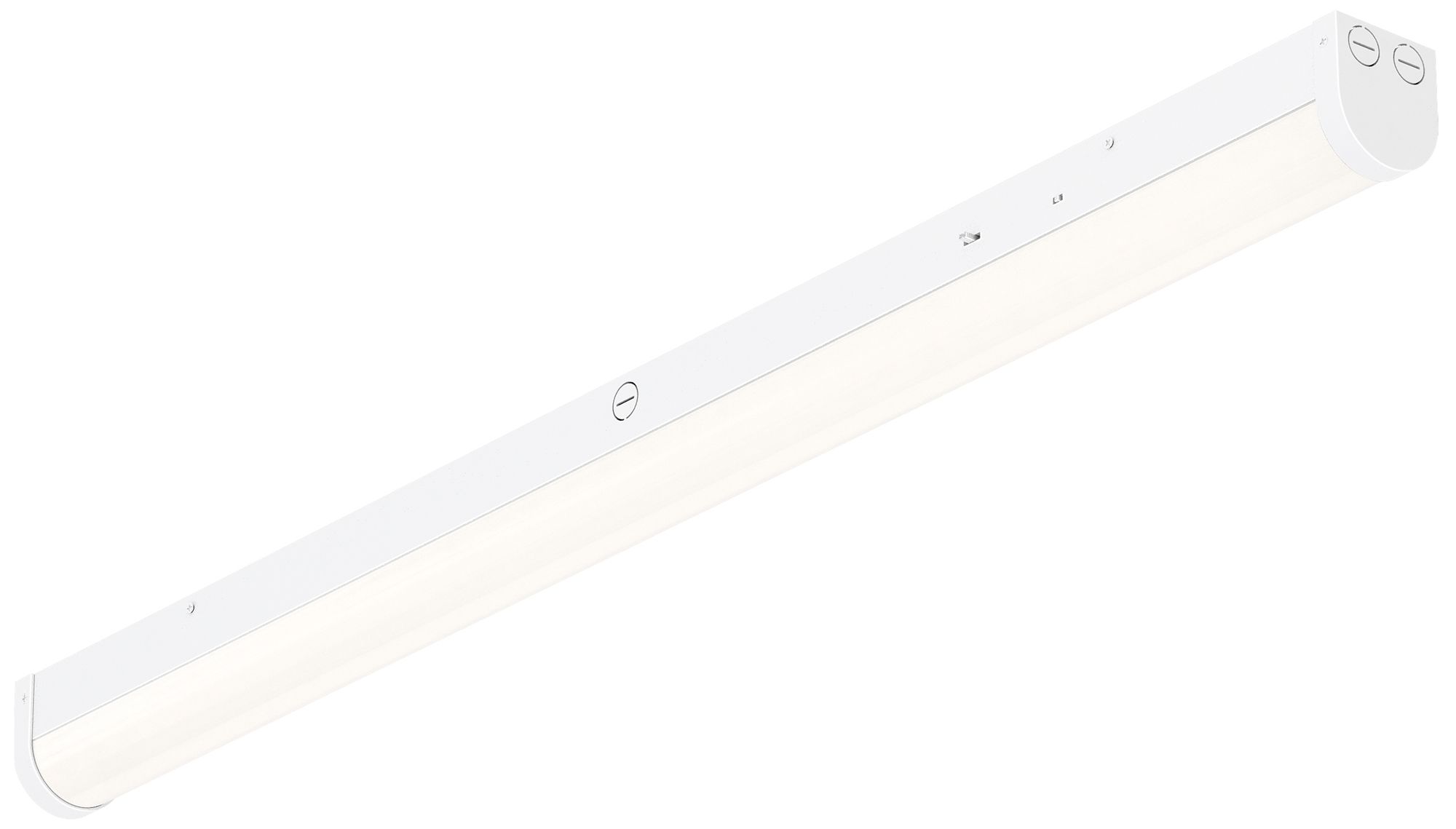 Maxim Workshop 48" White Flush Mount w EM Battery 0-10V