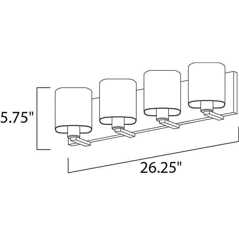 Image 5 Maxim Wrap 26.3" Wide Modern 4-Light Bath Vanity more views
