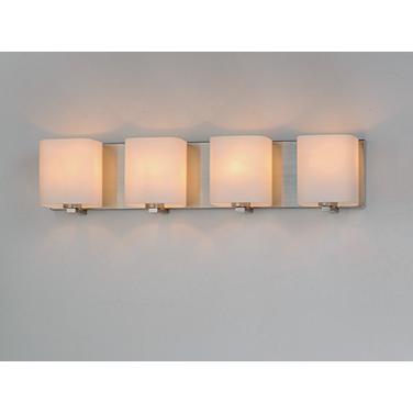 Maxim Wrap 26 1/4" Wide Satin Nickel 4-Light Bath Light