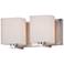Maxim Wrap 5 3/4" High Satin Nickel 2-Light Wall Sconce