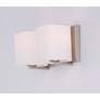 3_Maxim Wrap 5 3/4" High Satin Nickel 2-Light Wall Sconce more views