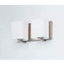 4_Maxim Wrap 5 3/4" High Satin Nickel 2-Light Wall Sconce more views
