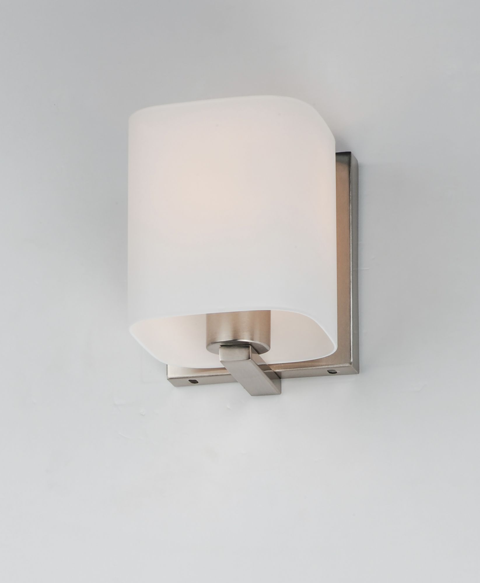 Image 4 Maxim Wrap 5 3/4" High Satin Nickel Wall Sconce more views