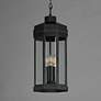2_Maxim Wright 22" High Black Patina 3-Light Outdoor Pendant Light more views