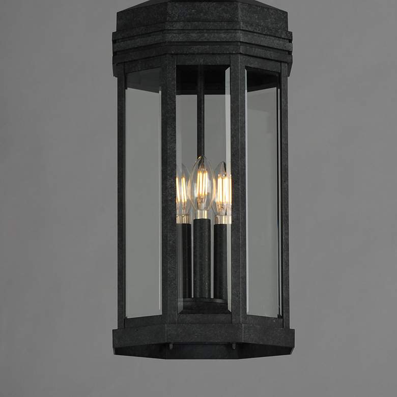 Image 3 Maxim Wright 22" High Black Patina 3-Light Outdoor Pendant Light more views