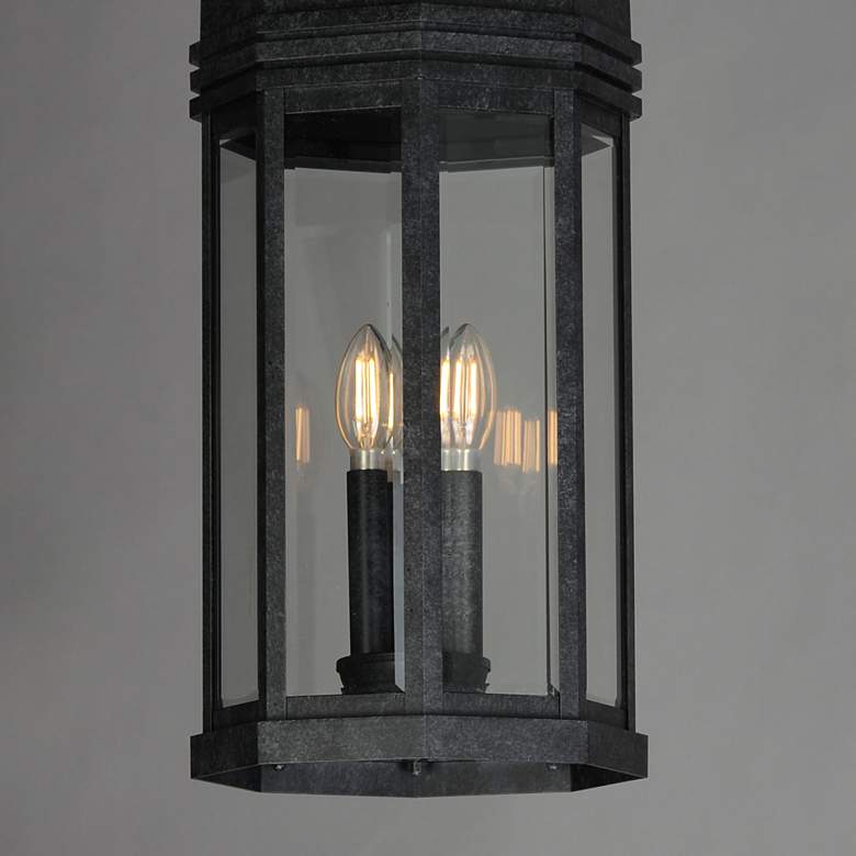 Image 4 Maxim Wright 22" High Black Patina 3-Light Outdoor Pendant Light more views