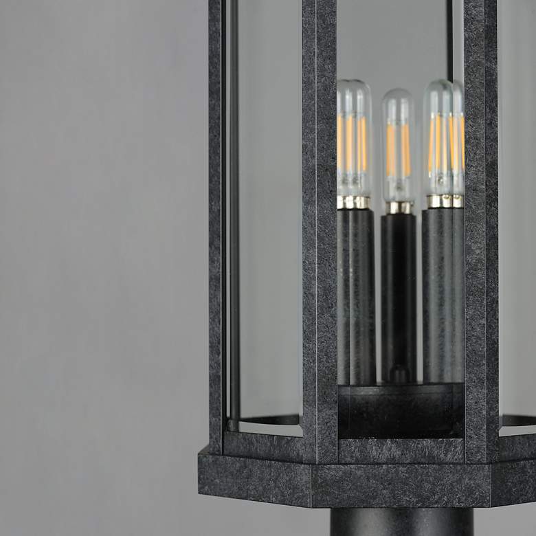 Image 3 Maxim Wright 23" High Black Patina 3-Light Outdoor Post Light more views