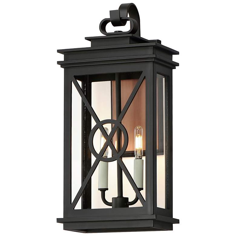 Image 2 Maxim Yorktown VX 21 1/2" High Black Outdoor Wall Light